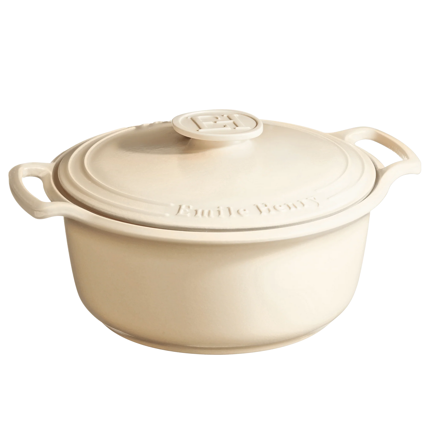 EMILE HENRY ROUND STEWPOT 6 QT CREME