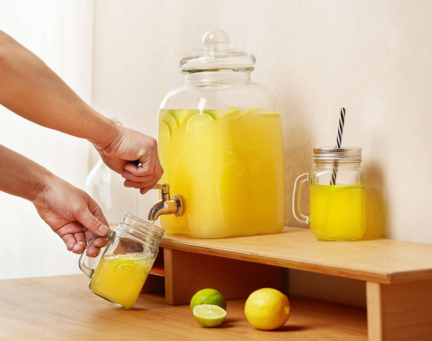 KOOK GLASS DRINK DISPENSER, 1.5 GALLON