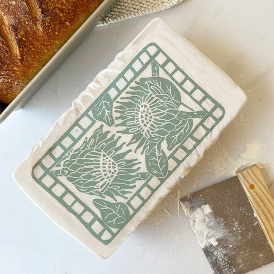 LOAF PAN COVER ORGANIC COTTON MOSS
