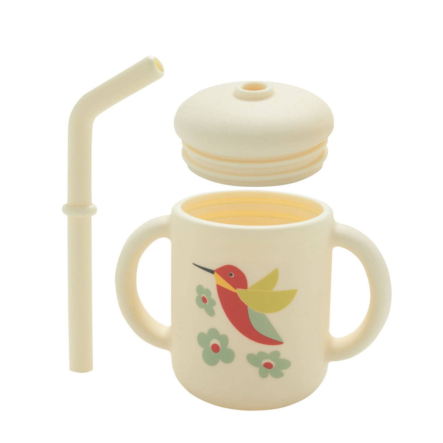 SILICONE SIPPY CUP: HUMMINGBIRD
