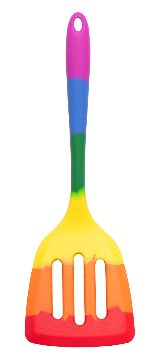 SILICONE SLOTTED TURNER 12" PRIDE