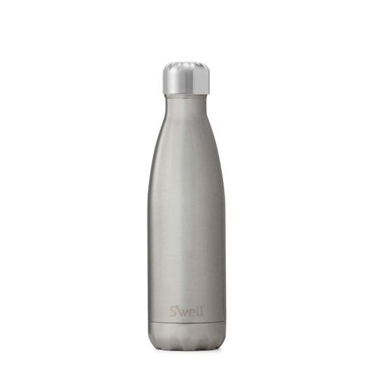STAINLESS STEEL WATER BOTTLE - SILVER LINING: 17OZ