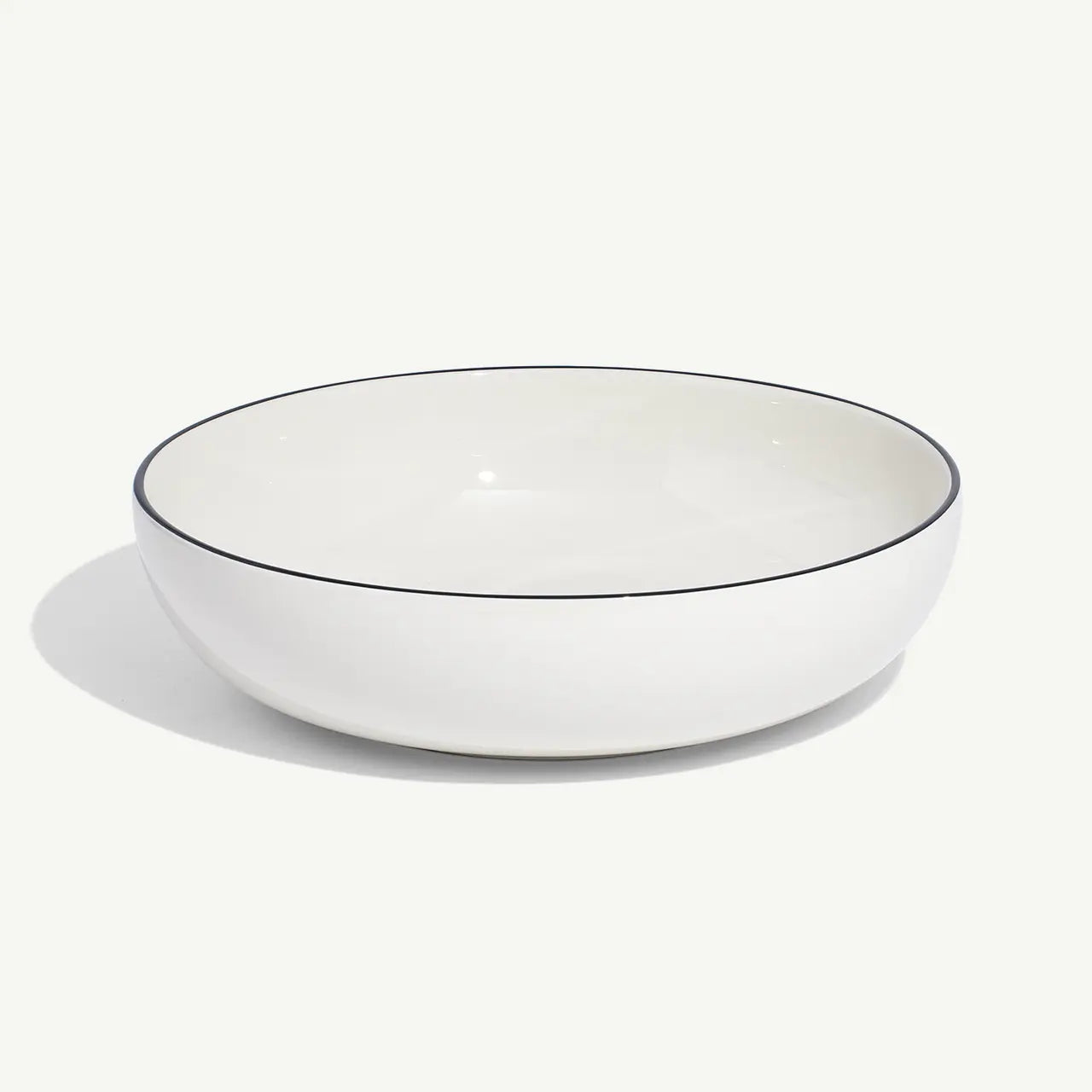 SERVING BOWL NAVY RIM 12"