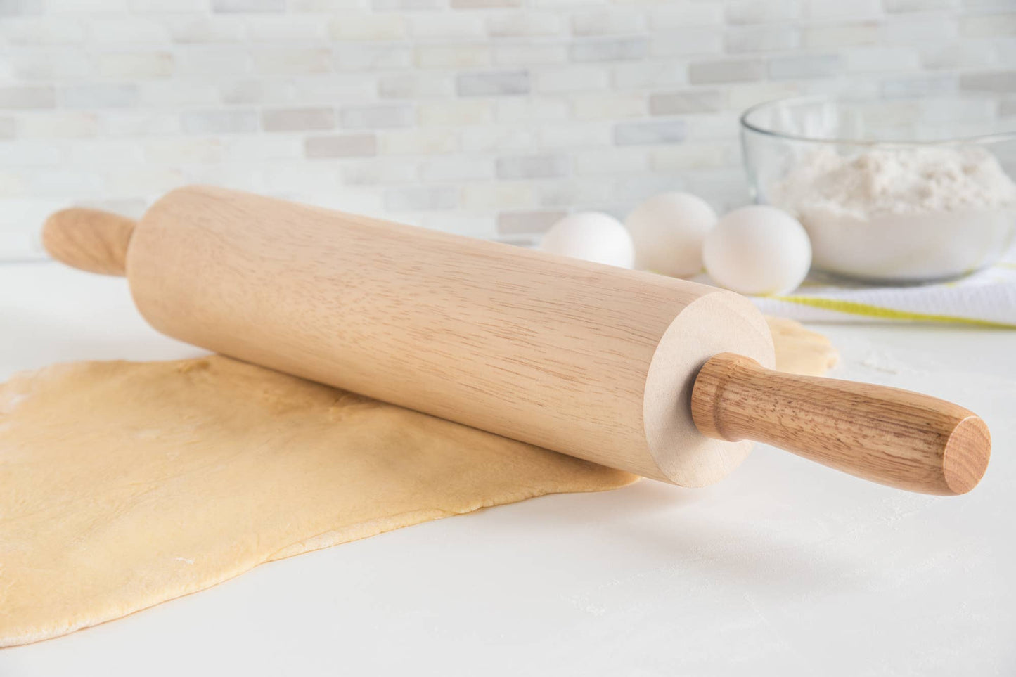 HARDWOOD ROLLING PIN 12"