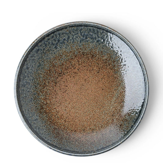 BLUE SAND CRACKLE PLATE 10.25"