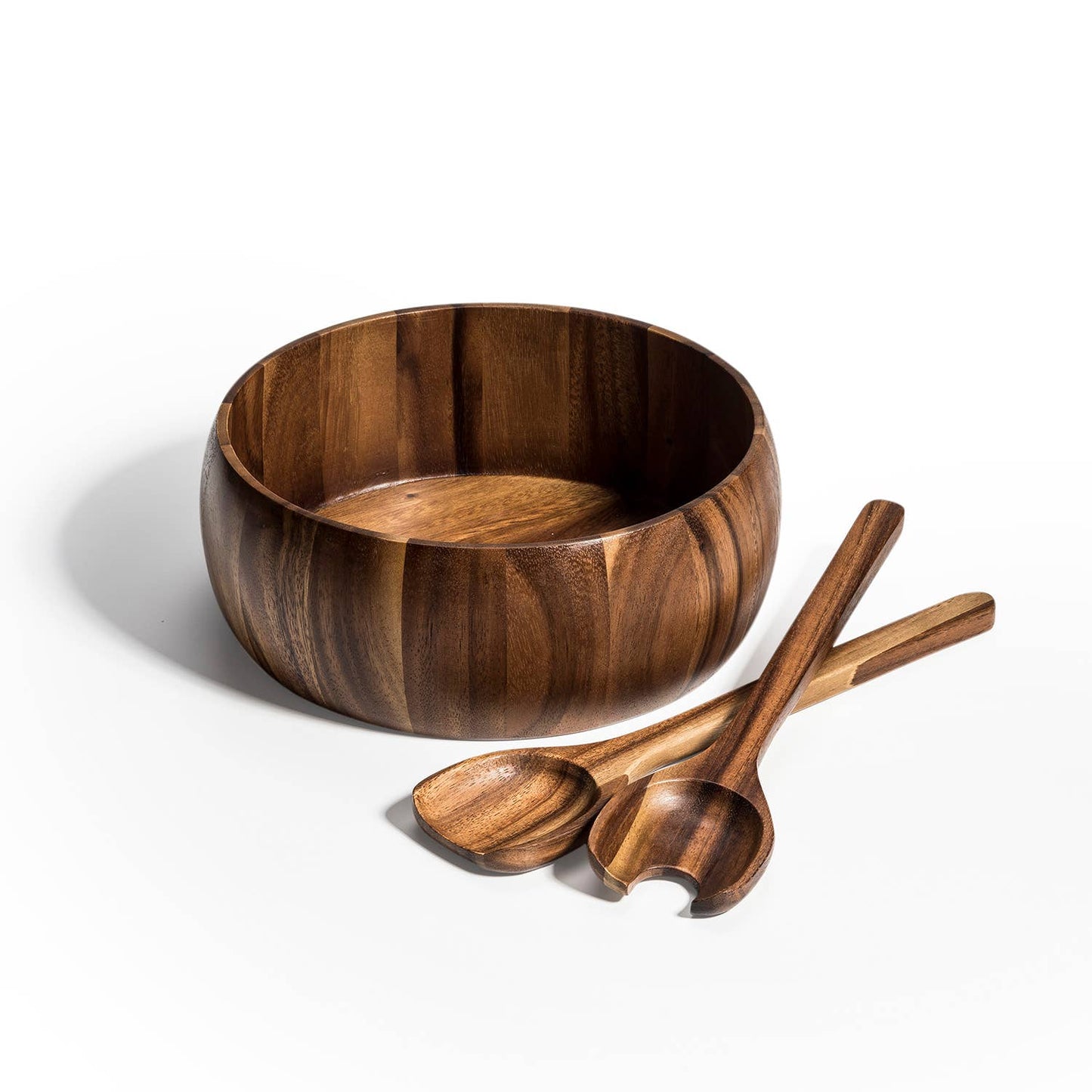 ACACIA WOOD SALAD BOWL SET