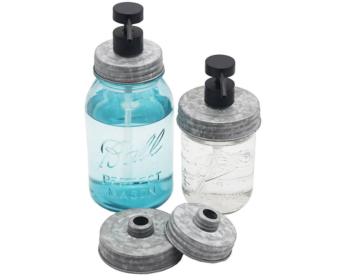 Matte Black Soap Pump Lid Kit for Mason Jars: Matte black / Regular mouth