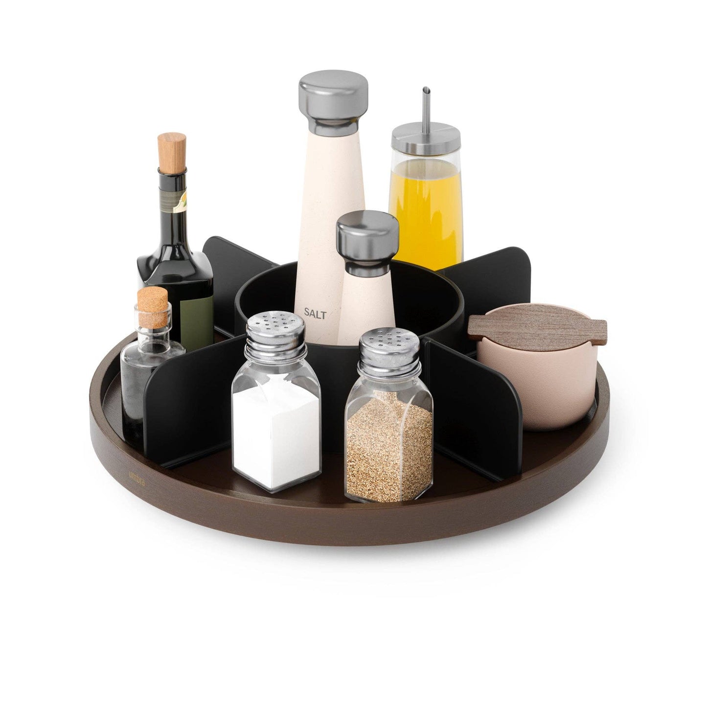 BELLWOOD LAZY SUSAN: WHITE-NATURAL
