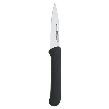 CLIP POINT PARING KNIFE W/ SHEATH 3" BLACK