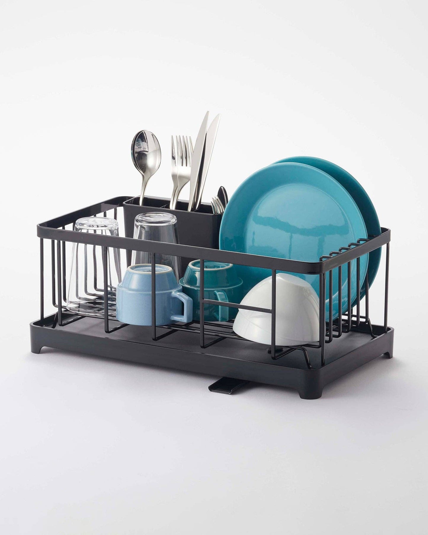 TOWER WIRE DISH RACK - STEEL: BLACK