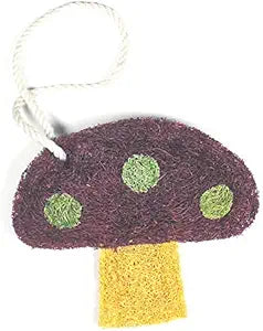 LOOFAH SCRUBBER MUSHROOM