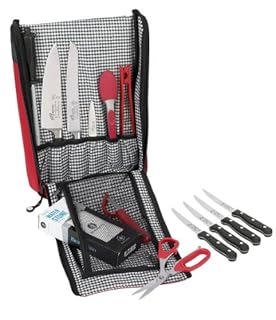 KNIFE STORAGE BAG 6SLOT RED
