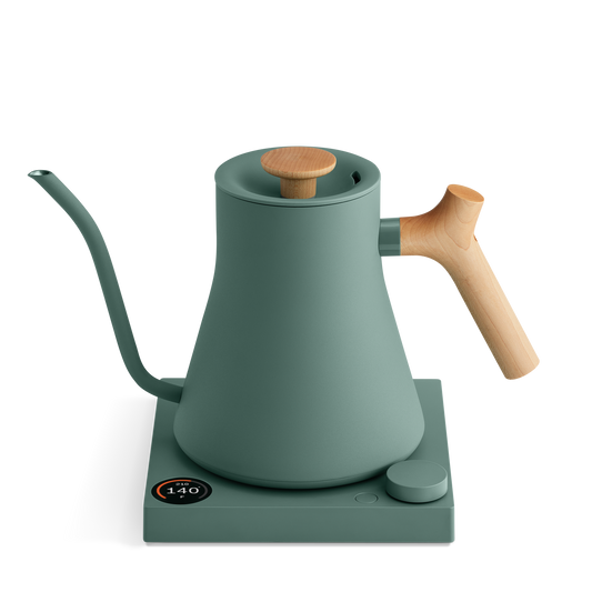 Stagg EKG Pro Electric Kettle: Smoke Green + Maple