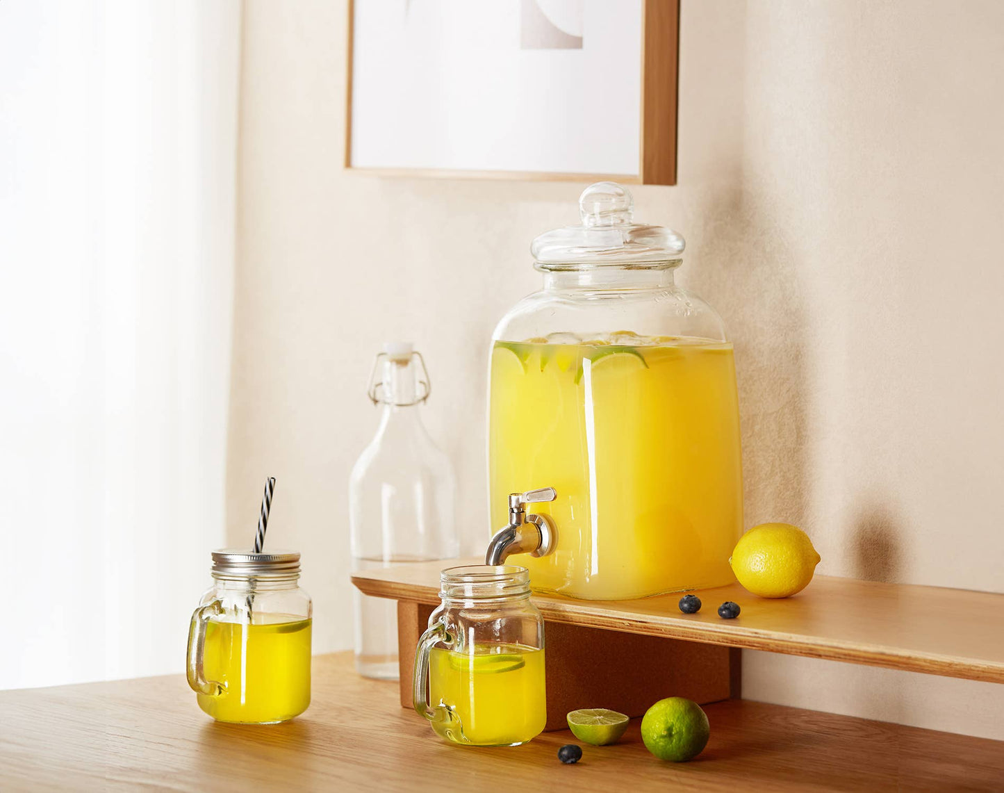 KOOK GLASS DRINK DISPENSER, 1.5 GALLON