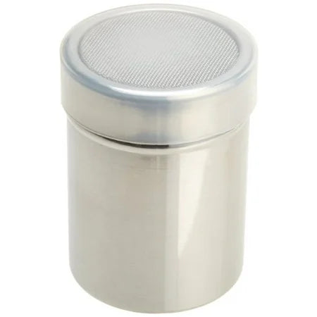 SS SHAKER FINE MESH W/ PLASTIC COVER 10 OZ