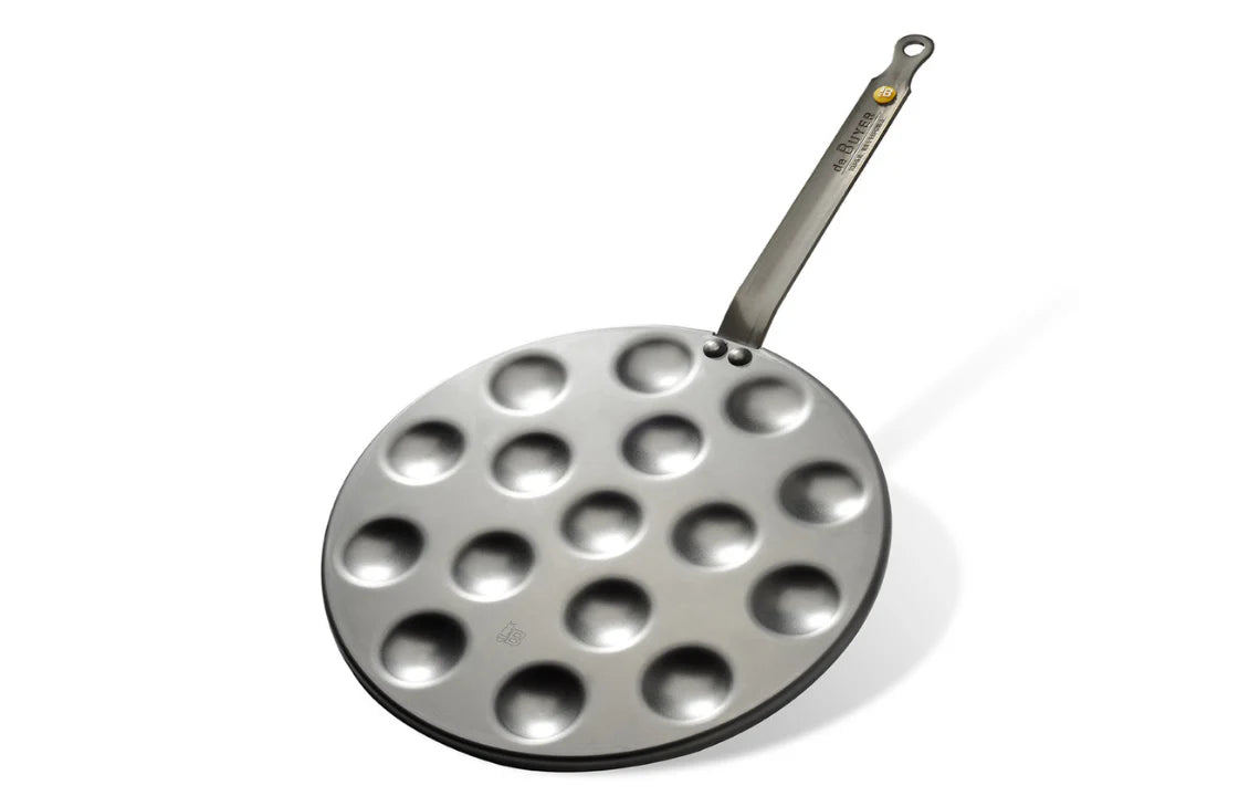 DE BUYER AEBLESKIVER/POFFERTJES PAN MINERAL B ELEMENT 10.6''