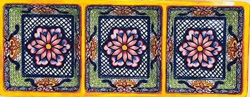 3-SECTION TRAY - YELLOW