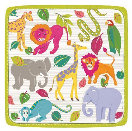 DESSERT PAPER PLATE MADAGASCAR 7IN