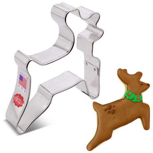 REINDEER COOKIE CUTTER 3.5"