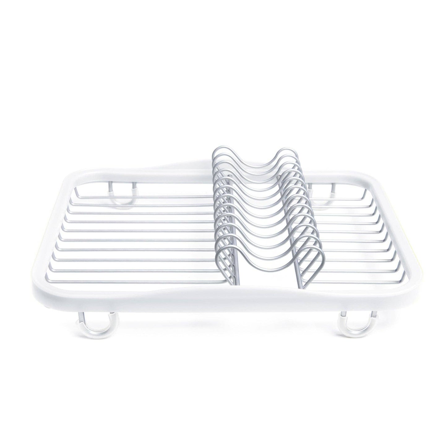 SINKIN DISH RACK: WHITE-NICKEL