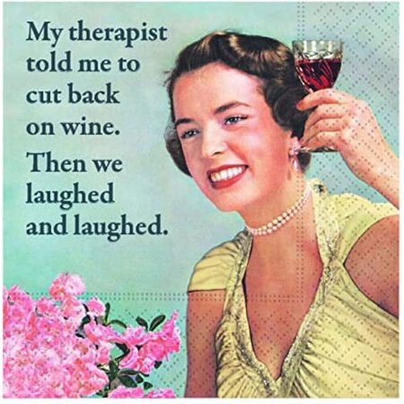THERAPIST JOKE NAPKIN