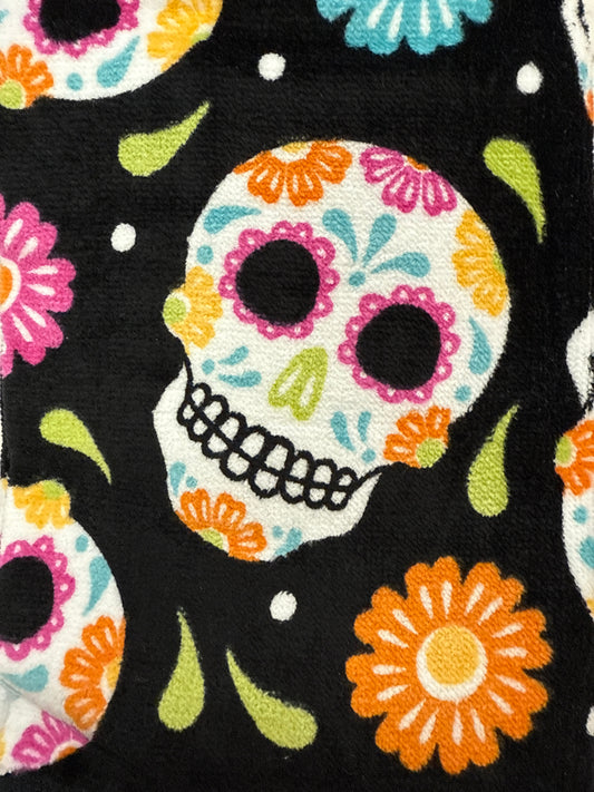 SUGAR SKULL TOSS DISH TOWEL