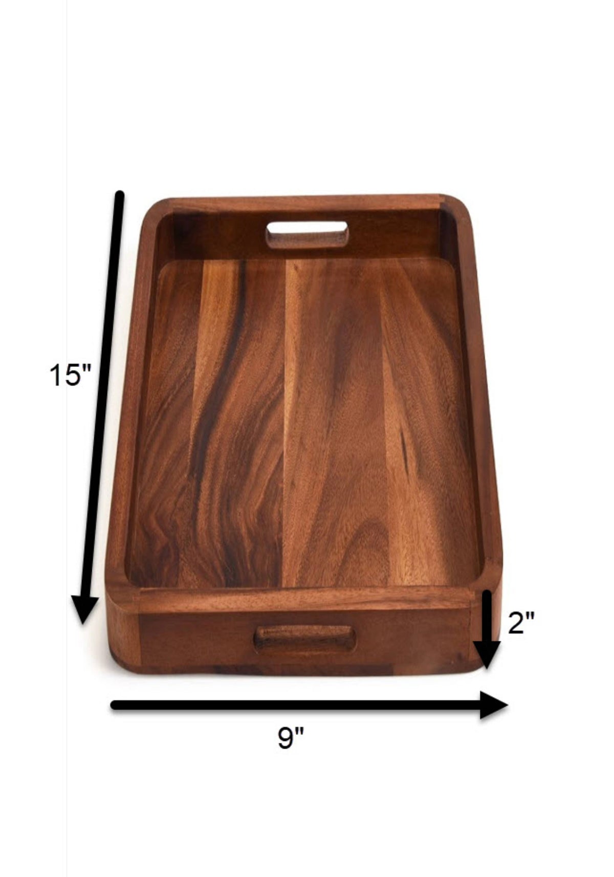 ACACIA WOOD SERVING TRAY 15X9
