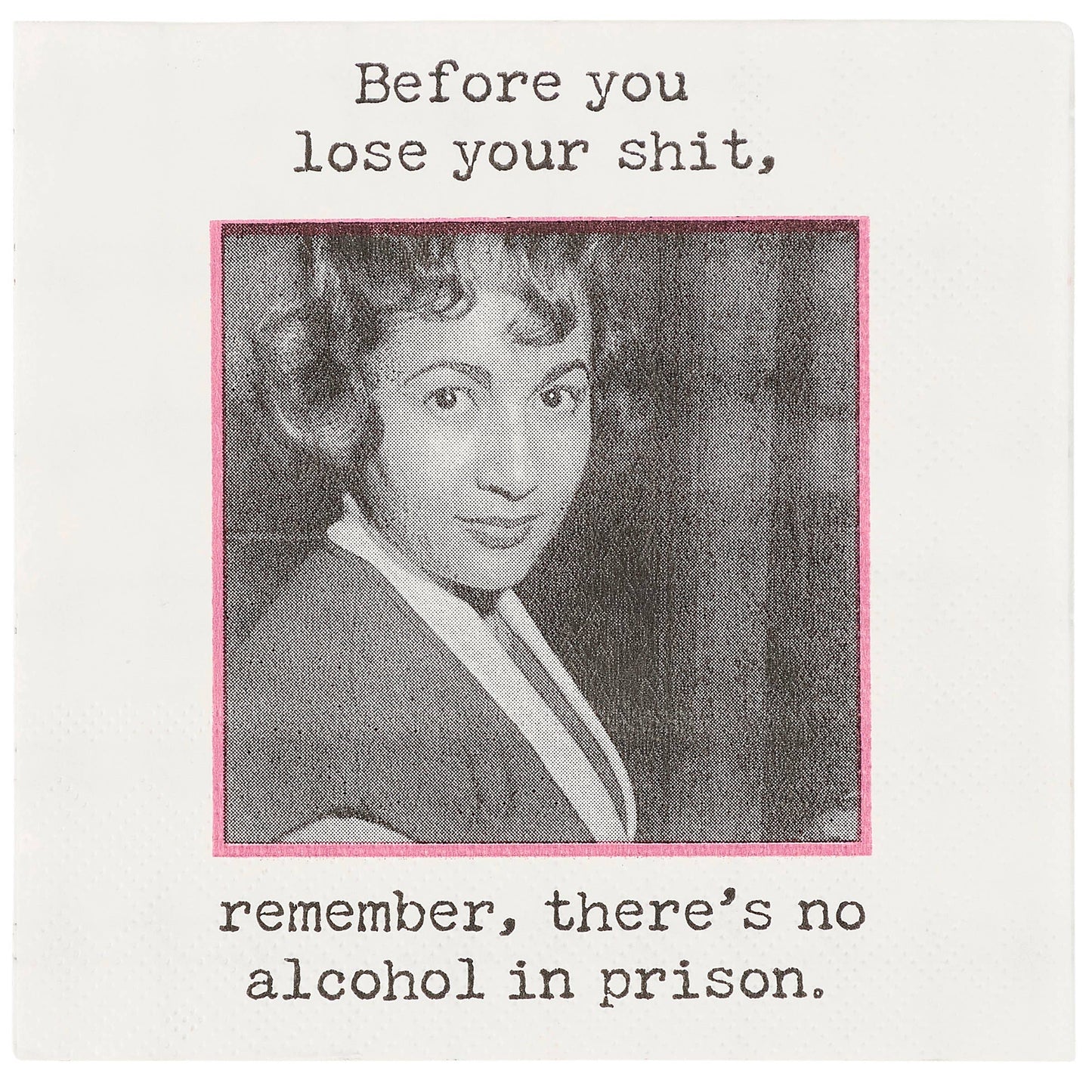 No Alcohol In Prison Beverage Napkin