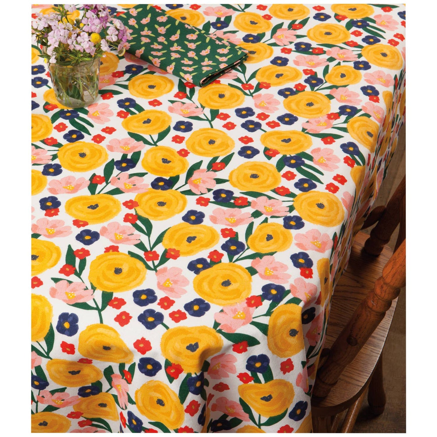 FULL BLOOM TABLECLOTH 120 X 60 INCHES