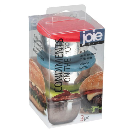 CONDIMENT CONTAINERS SS S/3