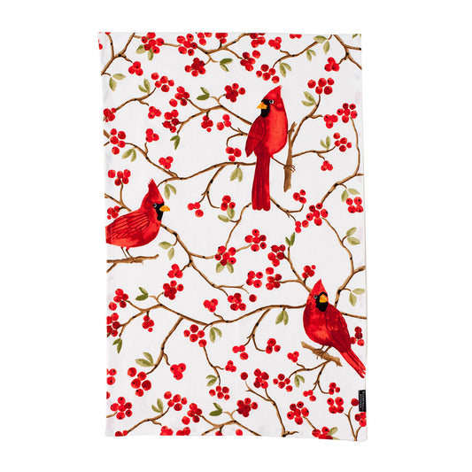 TEA TOWEL CARDINAL