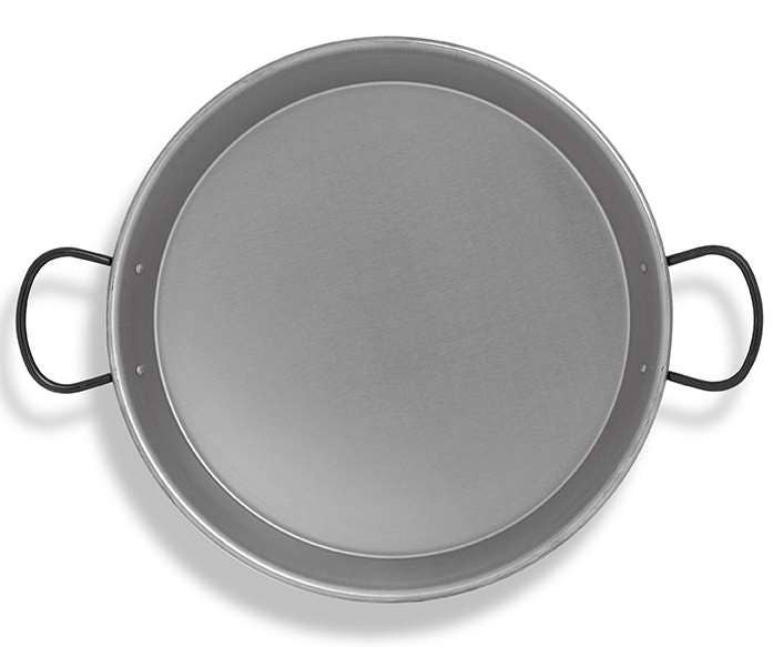 VAELLO Paella Pan Polished Steel 17"