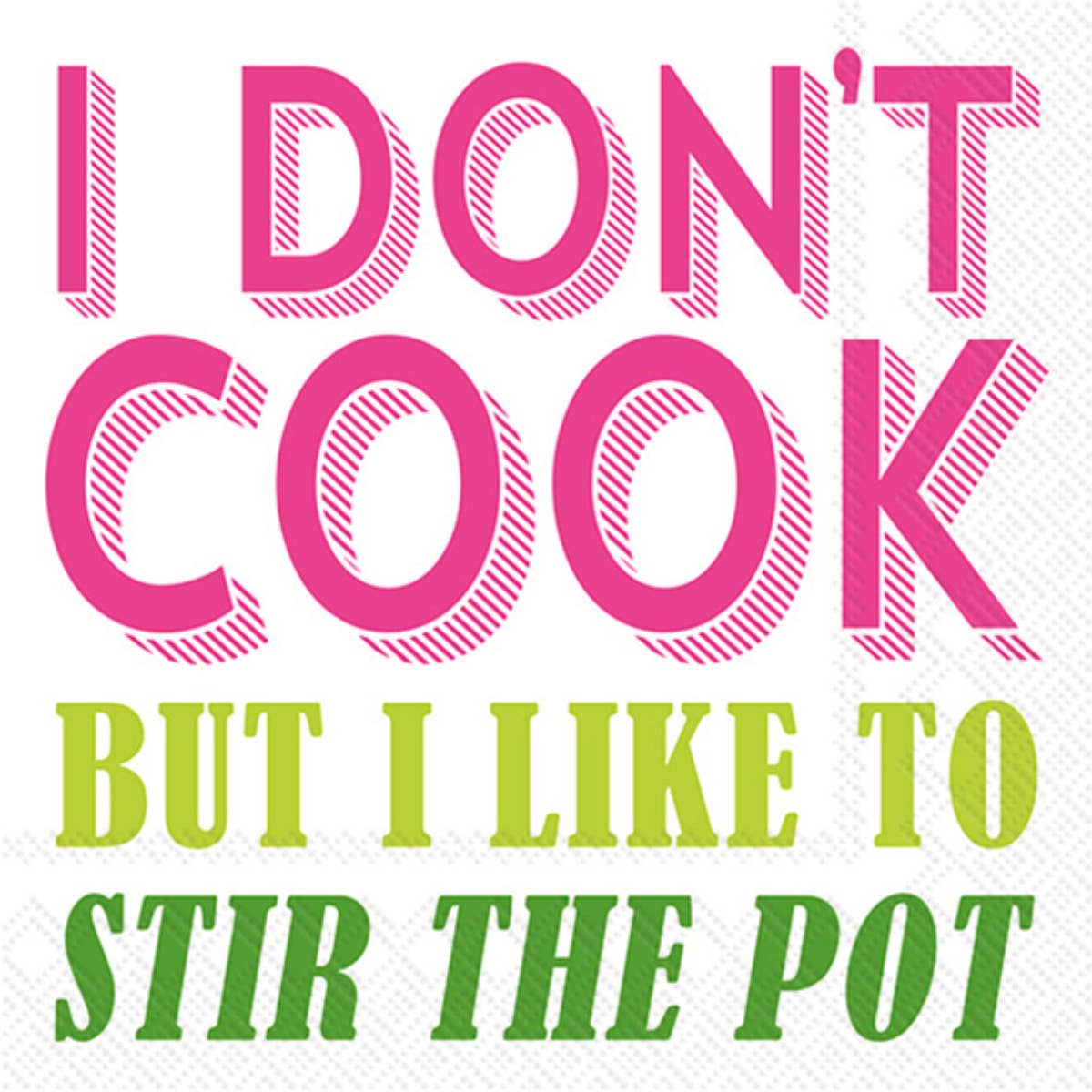 PAPER COCKTAIL NAPKINS STIR THE POT 20/CT