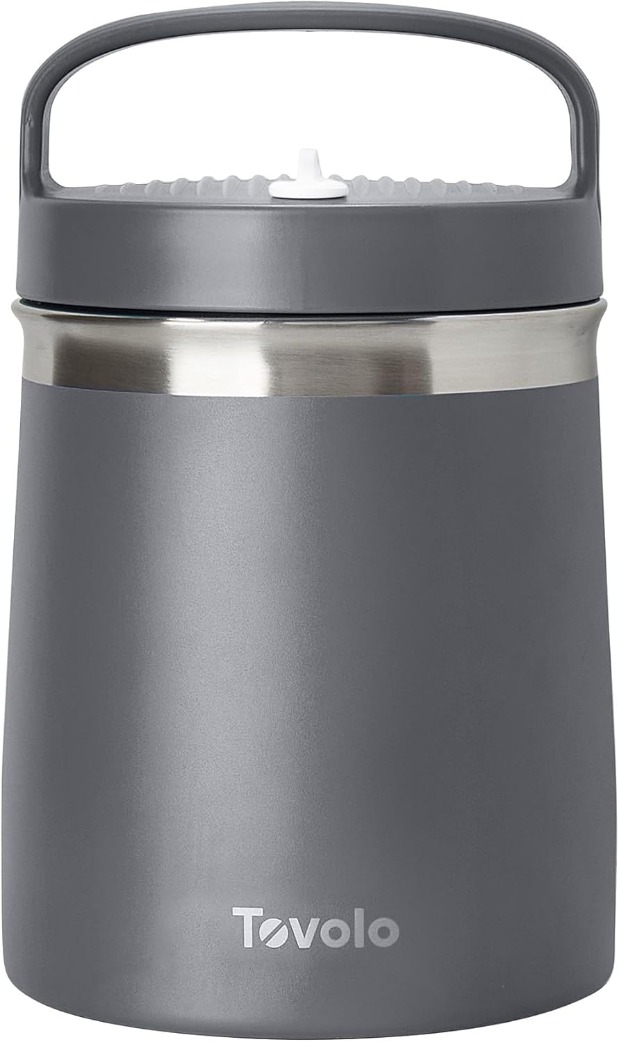 TOVOLO 2 QUART STAINLESS STEEL TRAVELER CHARCOAL