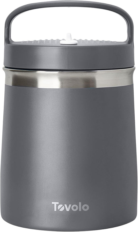 TOVOLO 2 QUART STAINLESS STEEL TRAVELER CHARCOAL