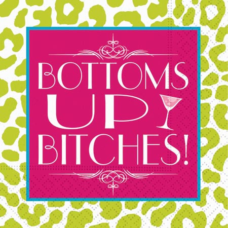 BOTTOMS UP NAPKIN