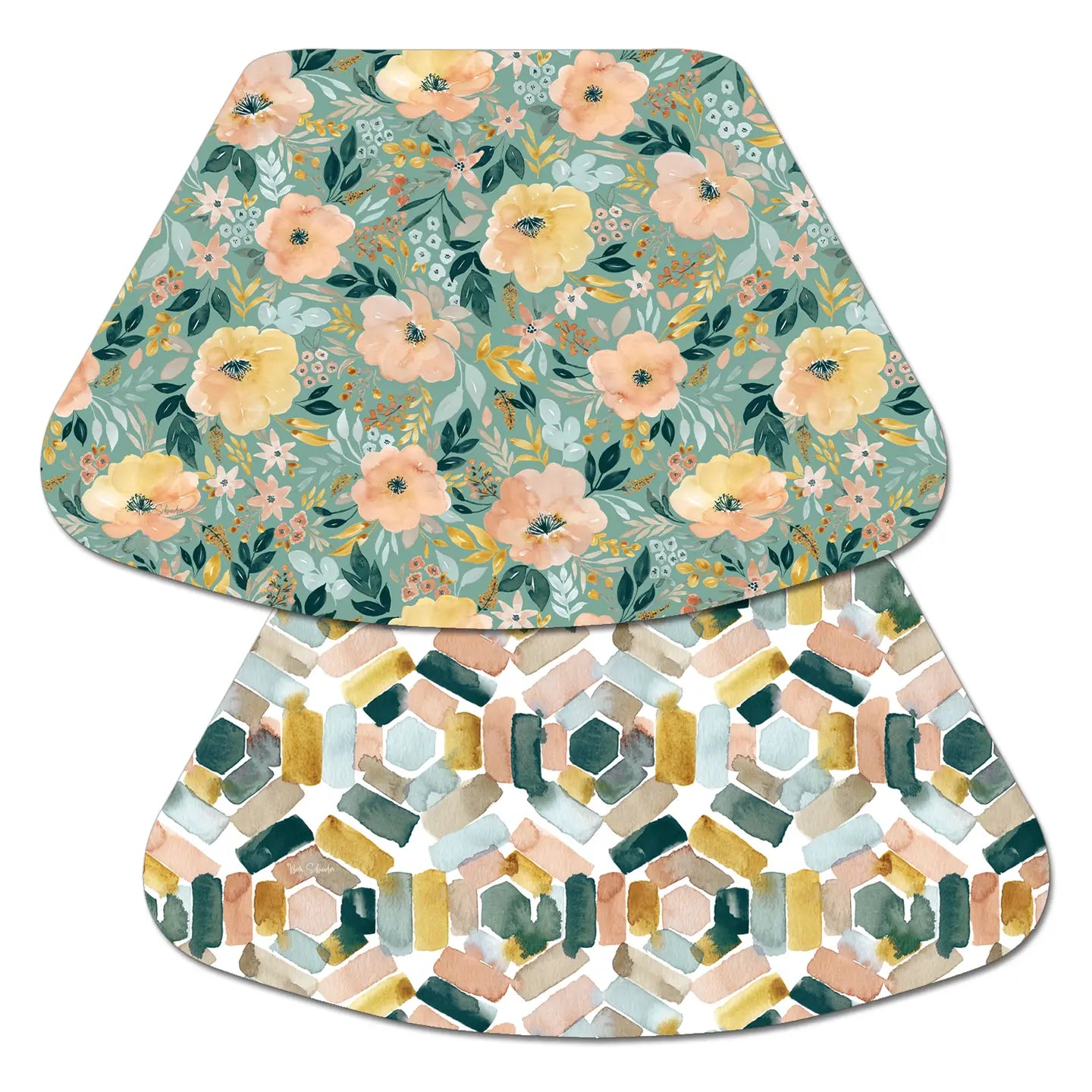WEDGE REVERSIBLE FLEXIBLE PLACEMAT MODERN FLORALS