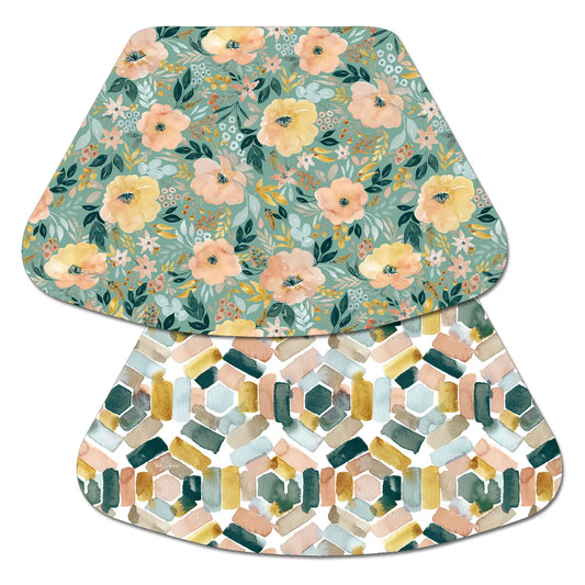 WEDGE REVERSIBLE FLEXIBLE PLACEMAT MODERN FLORALS