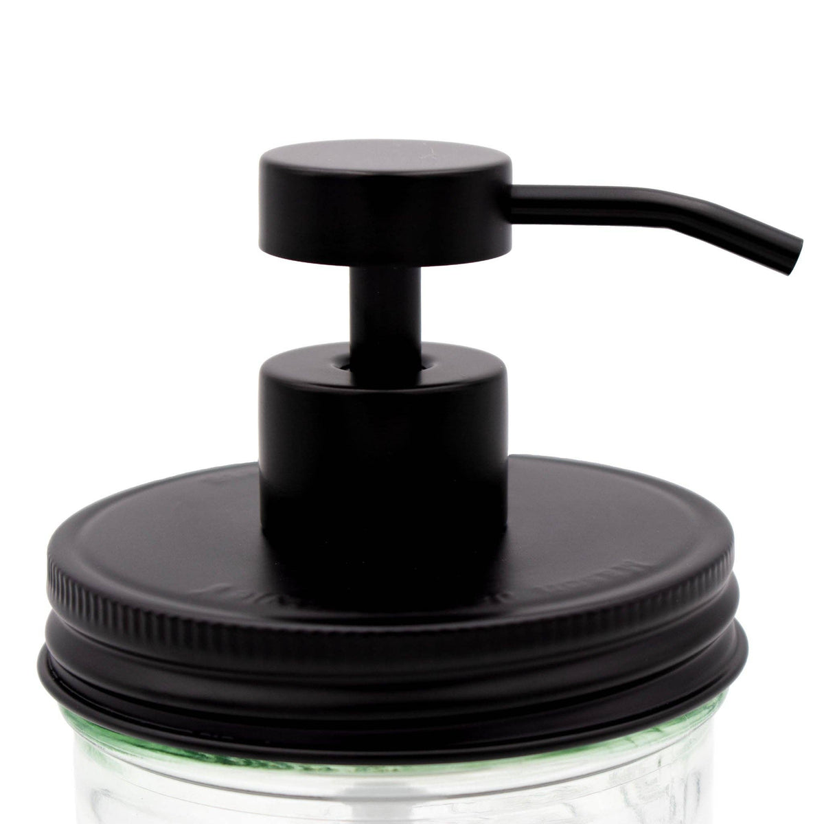 Matte Black Soap Pump Lid Kit for Mason Jars: Matte black / Regular mouth