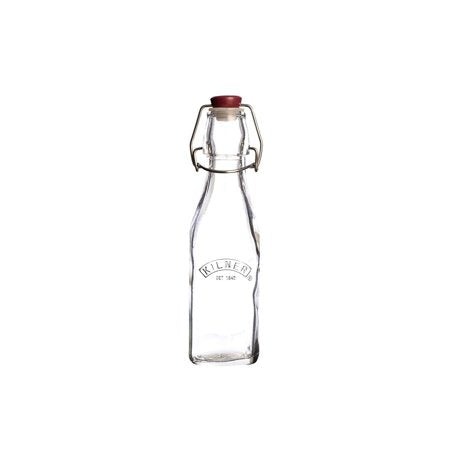 KILNER CLIP TOP SQUARE BOTTLE 9 OZ
