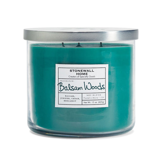 BALSAM WOODS CANDLE 3 WICK