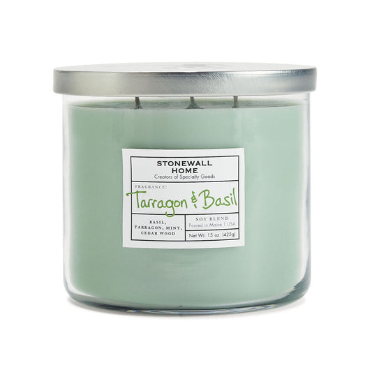 TARRAGON & BASIL CANDLE 15 OZ