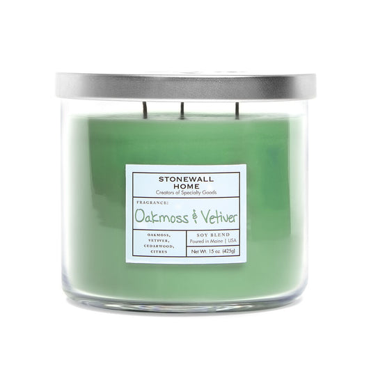 OAKMOSS & VETIVER CANDLE 3 WICK