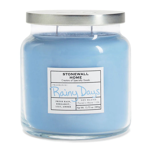 RAINY DAYS MEDIUM APOTHECARY JAR CANDLE