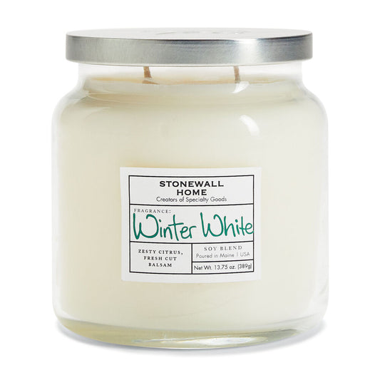 WINTER WHITE CANDLE 13.75 OZ