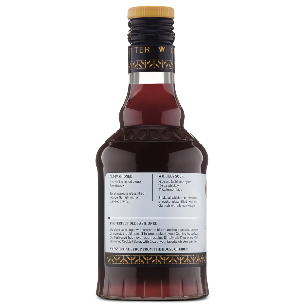 Old Fashioned Cocktail Syrup: 750 mL