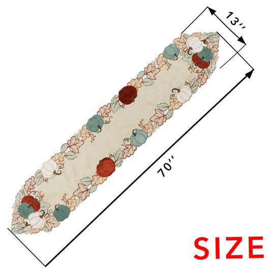 PUMPKINS ORNAMENT TABLE RUNNER