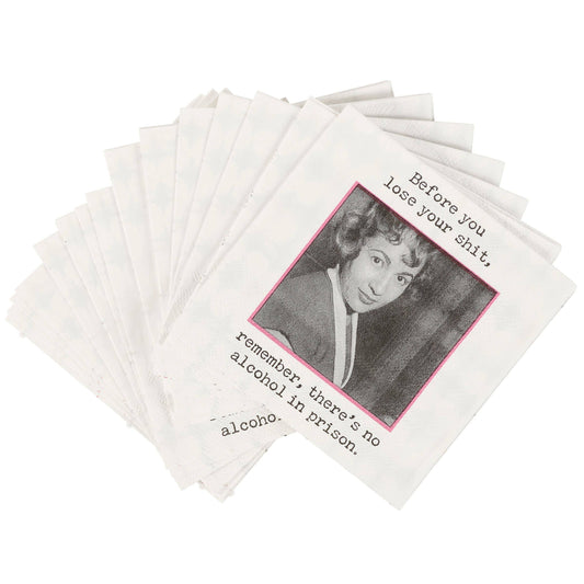 No Alcohol In Prison Beverage Napkin