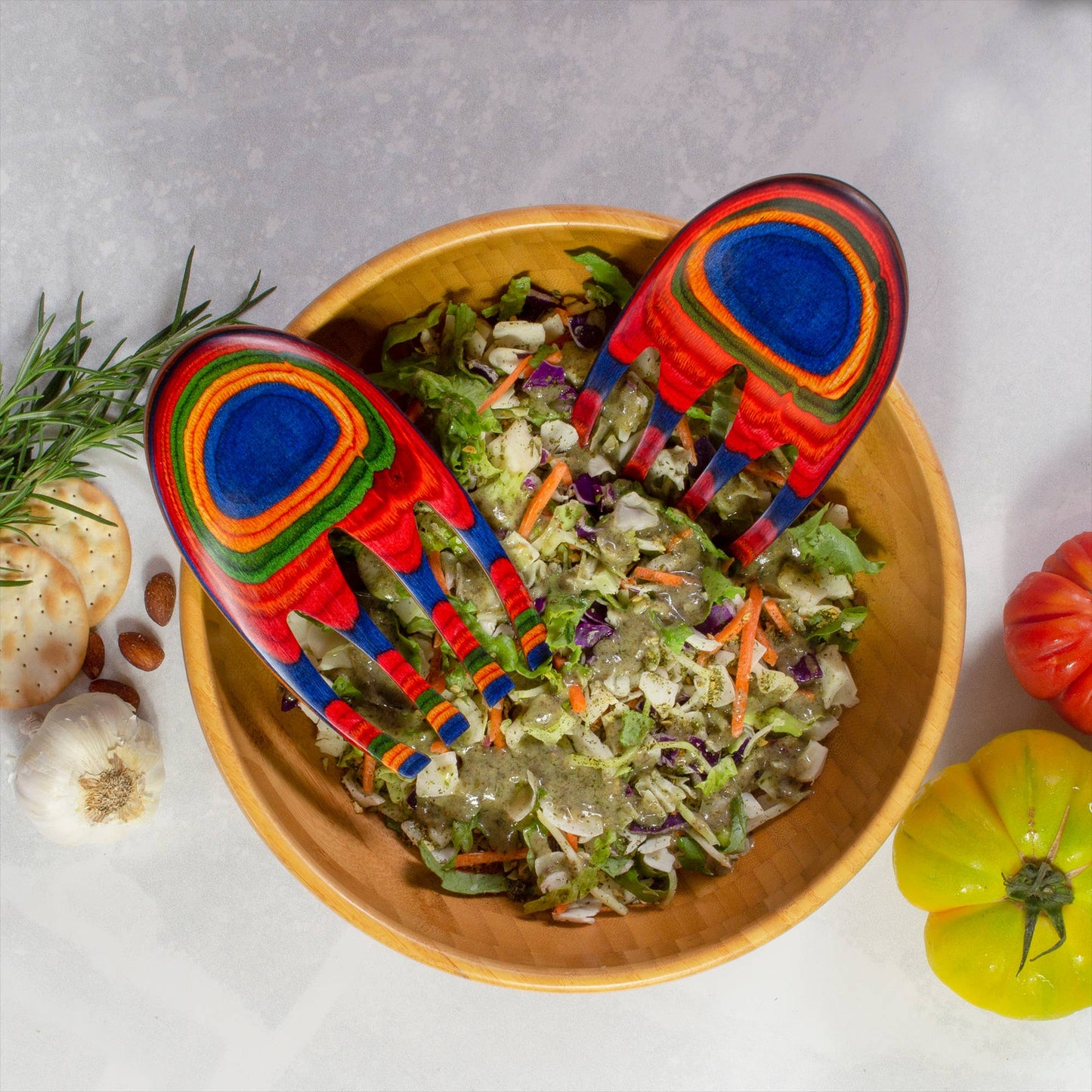 BALTIQUE MARRAKESH SALAD HANDS, SALAD SERVING UTENSILS