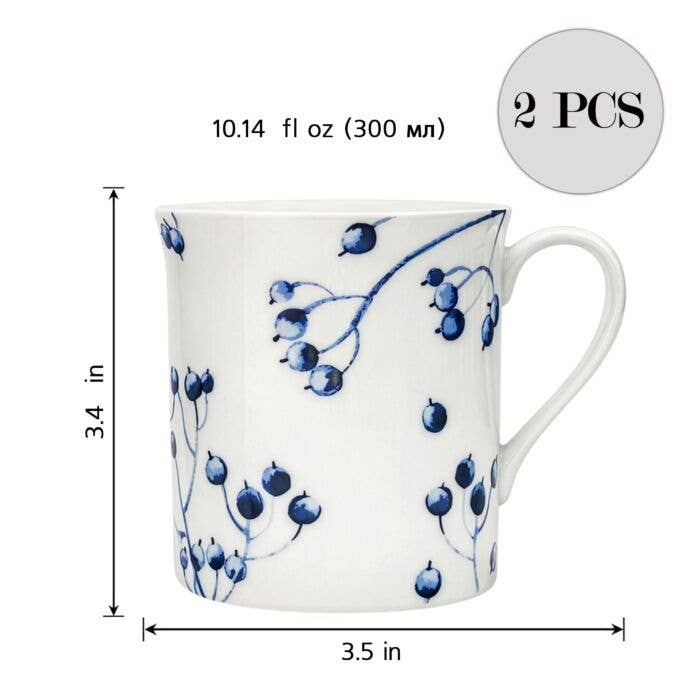 Azur de Limoges Porcelain Mug